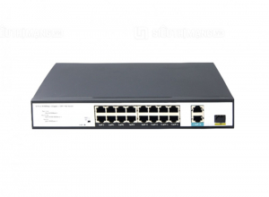 Switch PoE 16 Ports 10/100Mbps 2 Gigabit RJ45, 1 SFP