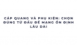 Cáp quang và phụ kiện: chọn đúng từ đầu để mạng ổn định lâu dài