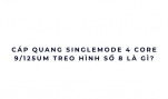 Cáp quang Singlemode 4 core 9/125um treo hình số 8 là gì?
