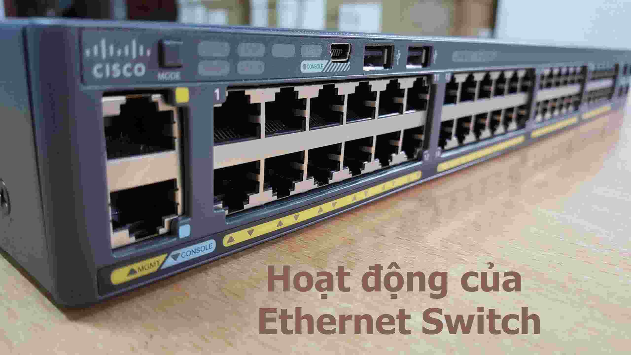 Hoạt động của Ethernet Switch