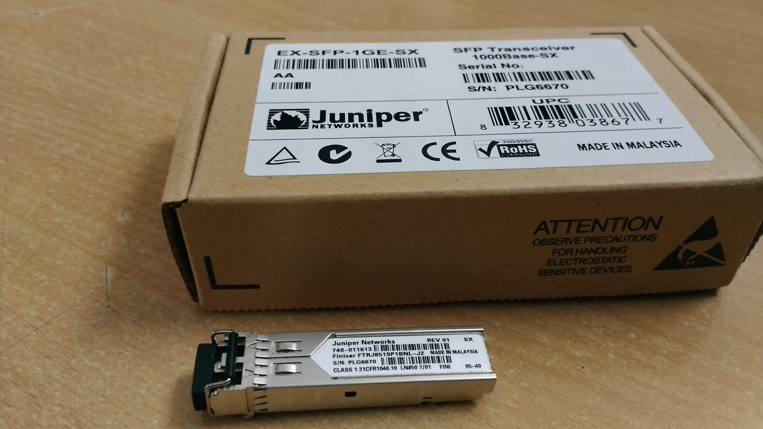 Module quang Juniper SFP SFP+ 1G, 10G, 25G, 40G chính hãng