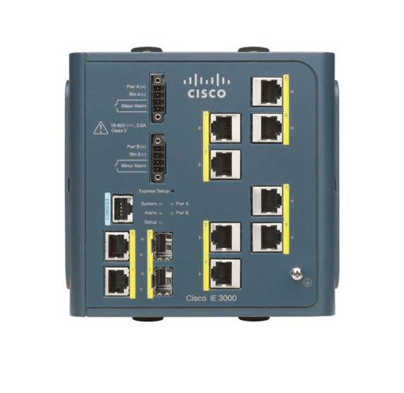 IE300-8TC Cisco IE 3000 Switch, 8 10/100 + 2 T/SFP