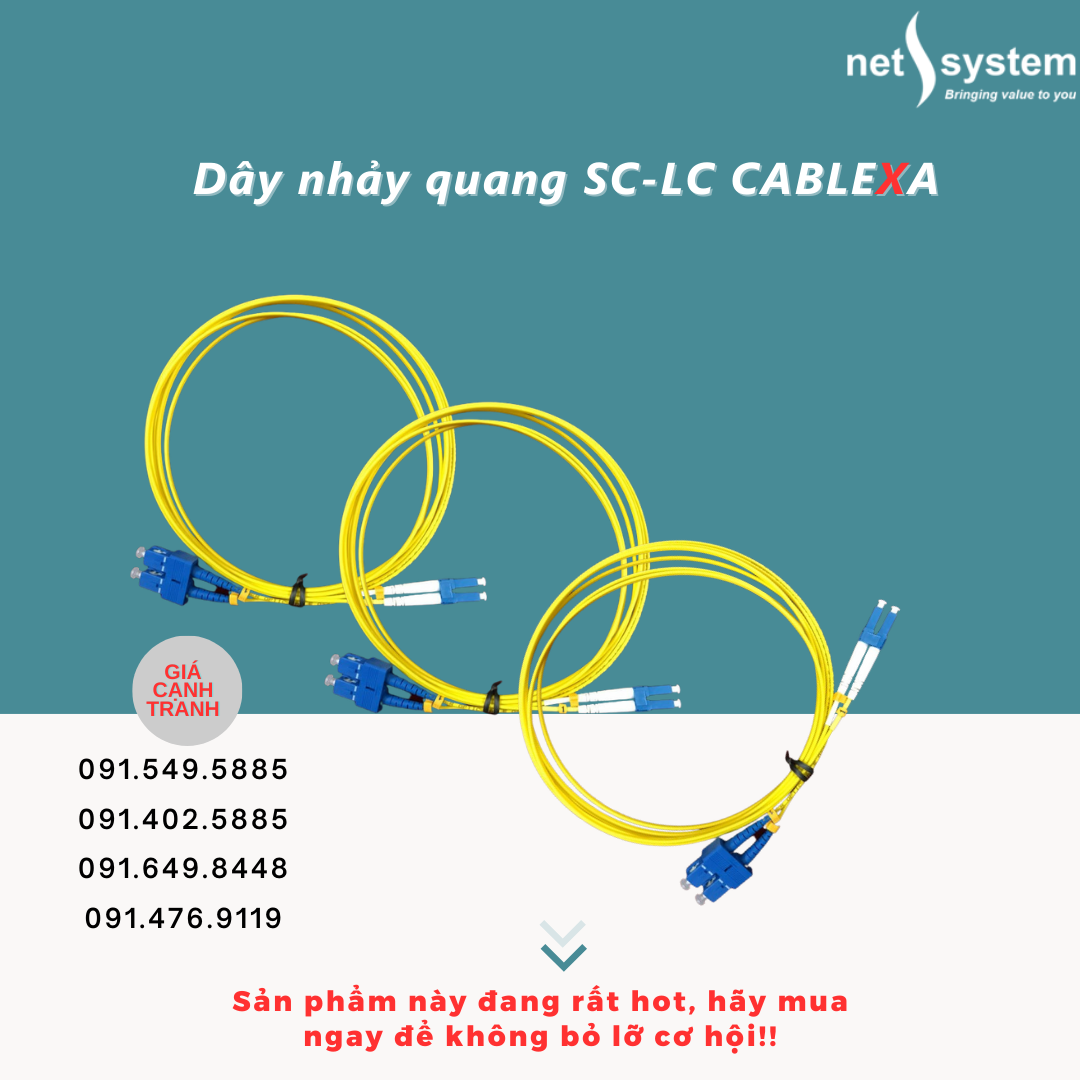 Giải pháp mạng hiệu quả với dây nhảy quang SC-LC chất lượng cao